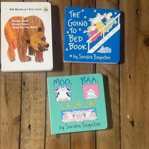 Sandra Boynton Children's Books and an Eric carle!!!!